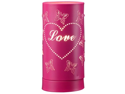 CONFORAMA, Tischlampe 20 x 10 LOVE LAMP Rosa 25 w pro, 