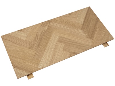 CONFORAMA, Set mit 2 Verlängerungen BRIGHTON 45x95x2.5cm, Livetastic Ansteckplatte , Brighton , Eichefarben , Holz , Eiche , furniert, massiv , 45x2.5 cm , geölt,Echtholz , 001749060402