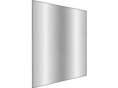 Spiegel rechteckig BENY 79 cm x 95 cm weiss