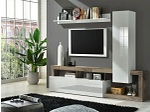 CONFORAMA, Wohnwand HAMBURG 219x35x173cm, INOSIGN Wohnwand »Hamburg«, (Set, 3 St.)