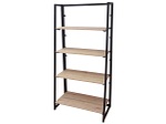 CONFORAMA, Regal INDUSTRY holz, schwarz 4 Tablare, Urban Living, Wohnmöbel, Urban Living faltbares Büchergestell, Produkte & Wohnen
