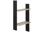 CONFORAMA, Regal DUPLEX Kastanie, Schwarz, Regal DUPLEX schwarz 22x46x92cm