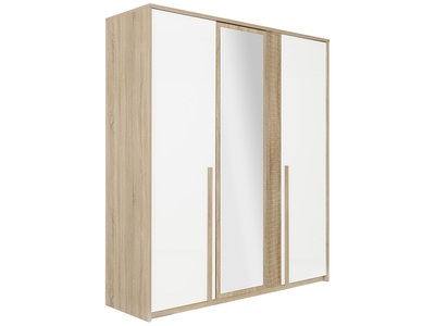 CONFORAMA, Schrank CURTYS 3 Schwingtür(en) sonoma, weiss, Gami Kleiderschrank »Curtys«, Mit Spiegel
