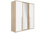CONFORAMA, Schrank CURTYS 3 Schwingtür(en) sonoma, weiss, Gami Kleiderschrank »Curtys«, Mit Spiegel