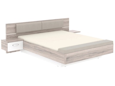CONFORAMA, Bett, 2 Nachttische-Set 160 x 200 cm DOLCE Dekor, 