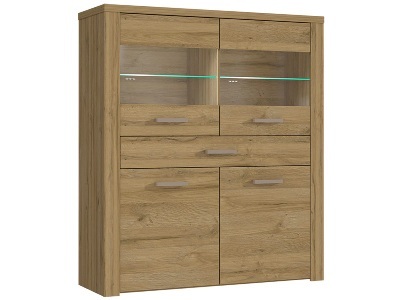 CONFORAMA, Sideboard PORTLAND D67 Spanplatte Dekor, Highboard NEW PORTLAND 41.5x127x144cm