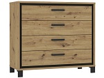 CONFORAMA, Kommode TRONDHEIM 4 Schubladen artisan eiche