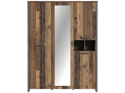 CONFORAMA, Schrank CLIF 4 Schwingtüren vintage holz, 