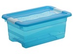 CONFORAMA, AUFBEWAHRUNGSBOX ´´KRISTALLBOX´´, Aufbewahrungsbox KRISTALLBOX blau 39.5x29.5x17.5cm