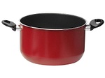 ZANETTI, Bratpfanne ADRIATICA Aluminium Schwarz, Rot, ZANETTI Schmortopf ADRIATICA Ø20cm aluminium