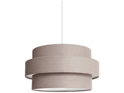 CONFORAMA, Hängelampe 26 x 26 14 ORNELLA Mehrfarbig 40 w pro, Hängelampe ORNELLA 26x14cm 40W taupe