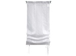 CONFORAMA, Vorhang RAYURE Durchsichtig Gestreift Weiss Tunnel Polyester 60 x 120 cm, 