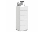 CONFORAMA, KOMMODE ´´NOVA´´, Kommode NOVA 5 Schubladen 40.2x40x106.6cm weiss