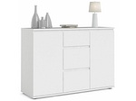 CONFORAMA, Kommode 2 Tür(en) 3 Schublade(n) NOVA Weiss, Kommode NOVA 2 Türen 3 Schubladen 40x119.45x83.7cm weiss