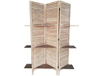 CONFORAMA, Wohnwand mit Tablaren COUNTRYSIDE Braun, 