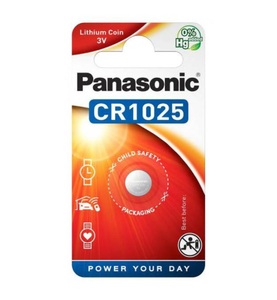 Panasonic, Knopfzelle CR-1025EL, Batterie, Panasonic Lithium Power 4x CR1025 Batterien