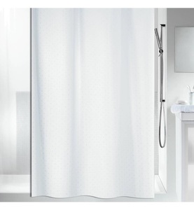 Spirella, SPIRELLA Duschvorhang RICCO, Spirella Ricco Textilduschvorhang 180x200 cm Weiss