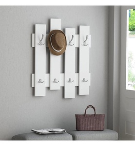 Skye decor, Skye Decor - Wand-Garderobe - Weiss, WOODY FASHION Garderobenleiste »Garderobenleiste Wave«