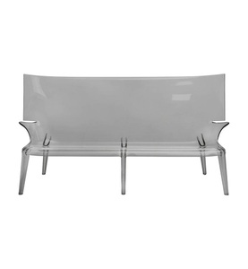 KARTELL, Kartell - Sofa Uncle Jack Transparent Uncle Rauchglas-Optik 190 x 85 x 98 cm - 06400u1, Gartensofa 3-Sitzer Uncle Jack plastikmaterial grau / L 190 cm - Kartell grau en plastikmaterial