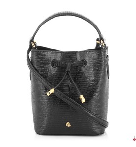Ralph Lauren, Polo Ralph Lauren - Leder-Beuteltasche - Schwarz, 