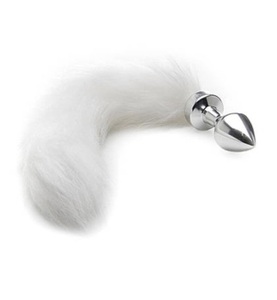 Shots toys, Shots - Anal Plug Ouch! - Silber und Weiss - Weiss und Silber, 