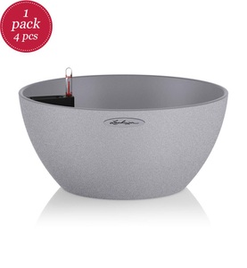 Lechuza, Lechuza - 3er-Set Blumenkästen mit Integriertem Bewässerungssystem Cilindro Color 23 - Anthrazit, Cilindro Color 23 schiefergrau