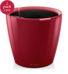 Lechuza, Lechuza - 4er-Set Blumenkästen mit Integriertem Bewässerungssystem Quadro Premium 28 LS - Anthrazit, Lechuza Quadro LS 28 Anthrazit Metallic