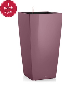 Lechuza, Lechuza - Blumenkasten mit Integriertem Bewässerungssystem Cubico Alto Premium 40 - Schwarz, 