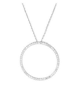 Atelier du diamant, Atelier du Diamant - Halskette Cercle Merveilleux - Silber, 