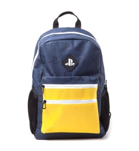 Playstation, Playstation Colour Block Rucksack blau/gelb, 