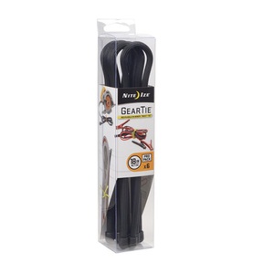 Nite Ize, Nite Ize - Wiederverwendbarer Metalldraht Twist Tie 18''™ - Schwarz, Nite Ize GearTie 18'' ProPack schwarz Kabelbinder