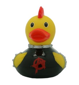 SOMBO, Sombo - Badeente Punker - 7.5 x 8.5 cm, 