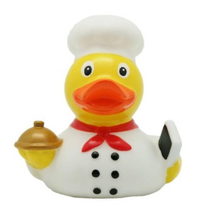 SOMBO, Sombo - Badeente Koch - 7.5 x 8.5 cm, 