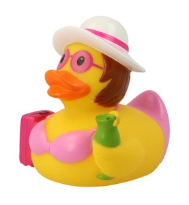 SOMBO, Sombo - Badeente Urlauberin - 7.5 x 8.5 cm, 