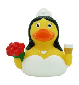 SOMBO, Sombo - Badeente Braut - 7.5 x 8.5 cm, 
