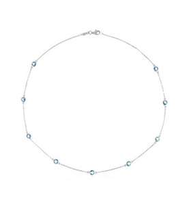Le Diamantaire, Halskette Colors - Weissgold Topase 3.15Karat - L: 43 cm, 