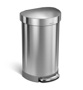 Simplehuman, Simplehuman CW2030 halbrunder Abfalleimer edelstahl, Simplehuman CW2030 45l halbrunder Abfalleimer edelstahl