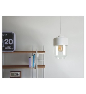 Beliani, Beliani Pendelleuchte weiss/transparent JURUA, 