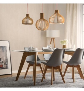 Beliani, Beliani Pendelleuchte heller Holzfarbton MALONE XL, 