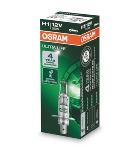 Osram, Osram - Glühlampe, H1 P14.5S 12 Volt 55 Watt Ultra Life, Faltschachtel, OSRAM, Ersatzleuchtmittel, Glühlampe H1 ULTRA LIFE 12V 55W P14,5s, AUTO & BIKE, 64150ULT 3581
