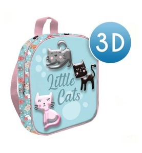 NoName, Noname - Little Cats Rucksack 3D 24cm, 