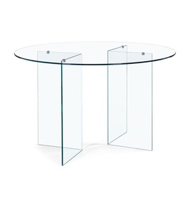mutoni lifestyle, Runder Glastisch Iride 130x130, Runder Glastisch Iride 130x130