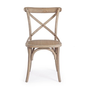 mutoni lifestyle, Holzstuhl Cross Grau Natur, Holzstuhl Cross Grau Natur