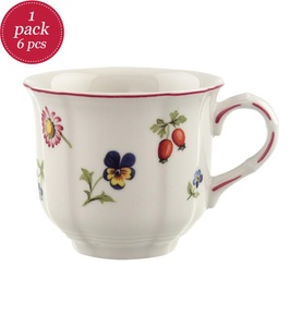 Villeroy Boch, Villeroy & Boch - 6-teiliges Kaffeetassen-Set Petite Fleur - Weiss und Multicolor, 