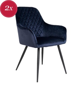 House Nordic - 2er-Set Sessel Harbo - Dunkelblau