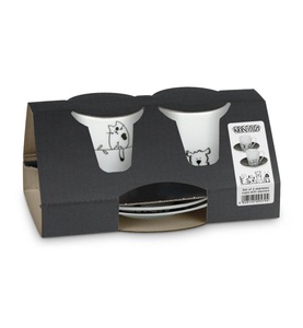Könitz, Könitz - 2-teiliges Espressotassen-Set, Könitz Espressotasse »2er Set Cats«, (2 tlg.)