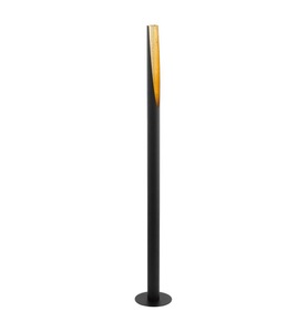 Eglo, LED-Stehlampe Barbotto in Schwarz/Gold, Eglo Lampada a stelo Barbotto