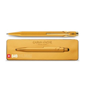 Caran d'ache, CARAN D'ACHE - Kugelschreiber 849 Goldbar mit Etui slim pack, Caran d'Ache Kugelschreiber 849 Goldbar ? Mit edler Gravur - Caran d'Ache