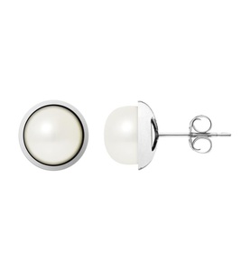 La Manufacture Royale, Ohrstecker For Ever - Weissgold 105 g Süsswasserperlen, 