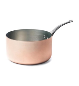 de Buyer, de Buyer - Kochtopf PRIMA MATERA - Edelstahl - kupfer - 9.3 cm, De Buyer DB6206.18 Prima Matera Stielkasserolle Ø 18cm